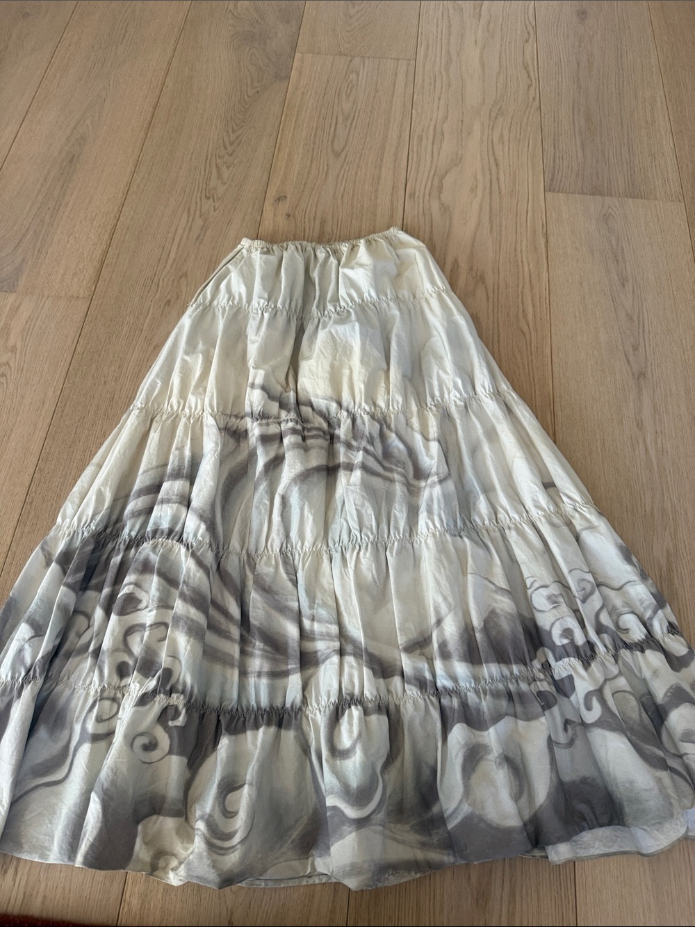 ERL tiered maxi skirt